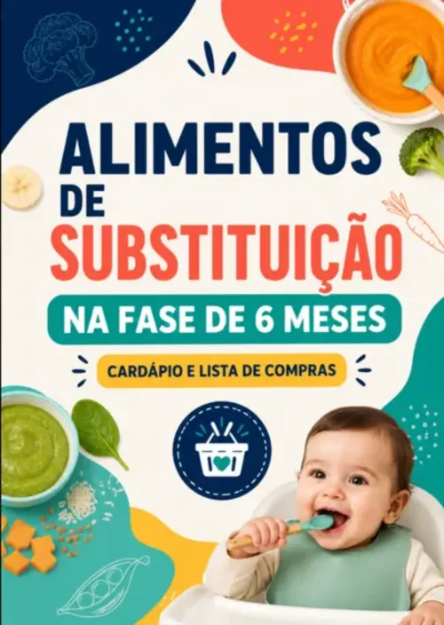 Alimentos de substituição na fase de 6 meses