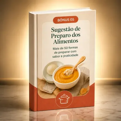 Mockup do bônus Sugestão de Preparo dos Alimentos